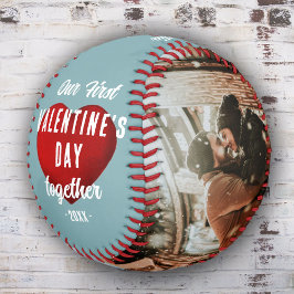 Red Heart Our First Valentine's Together 2 Foto Baseball