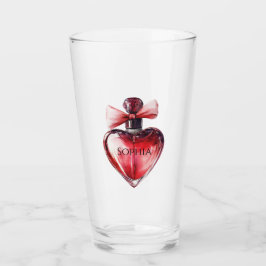 Red Heart Parfüm Flasche Glas