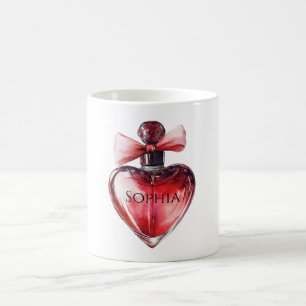 Red Heart Parfüm Flasche Kaffeetasse