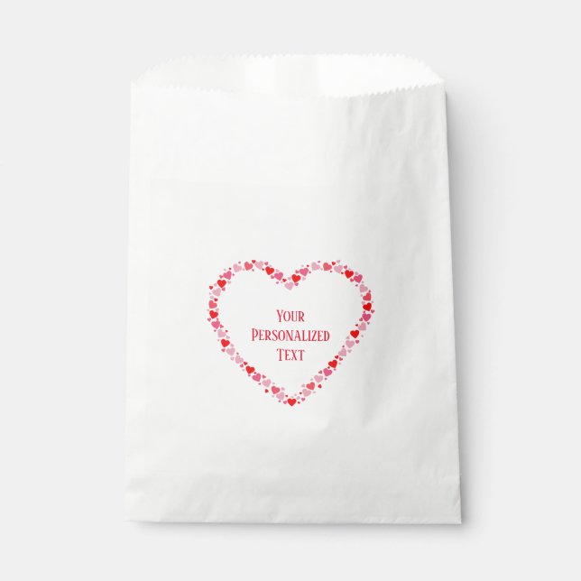 Red Heart Personalisiert Geschenktütchen (Vorderseite)