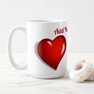 Red Heart Personalisiert Kaffeetasse
