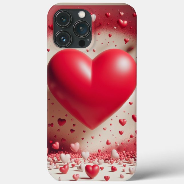 Red Heart Phone Case (Rückseite)