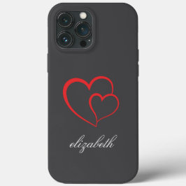 red heart shape colorful background personalized  Case-Mate iPhone hülle