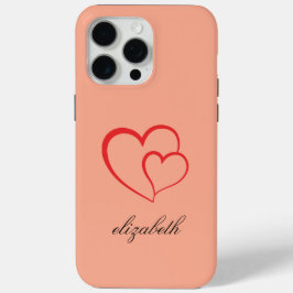 red heart shape colorful background personalized  Case-Mate iPhone hülle