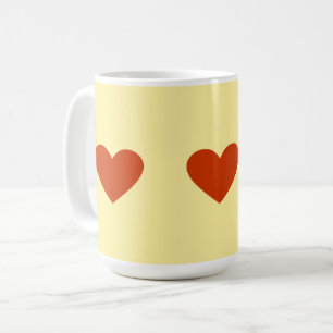 Red Heart Simple Tasse