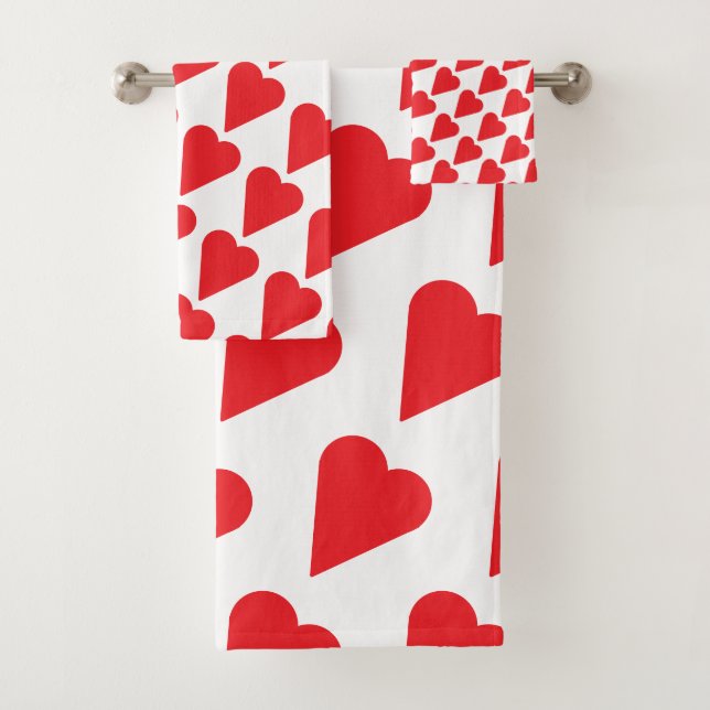 red heart towel set (Insitu)