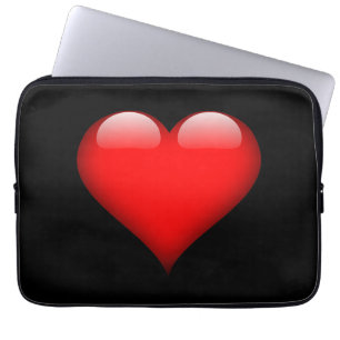 Red Heart Trendy Liebe Wedding Laptopschutzhülle