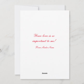 RED HEART Valentine's Day Card Feiertagskarte
