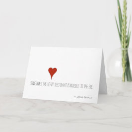 Red Heart Valentinstag Card Feiertagskarte