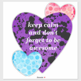 Red heart vibrant red love aufkleber