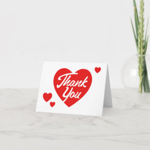 Red Heart Vielen Dank Ihre Karte Minimalistisch El