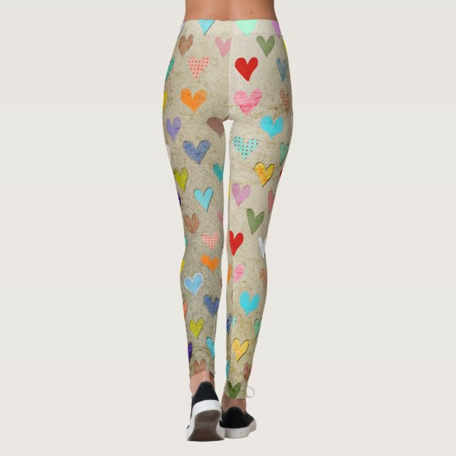 Red Heart Wedding Leggings (Rückseite)