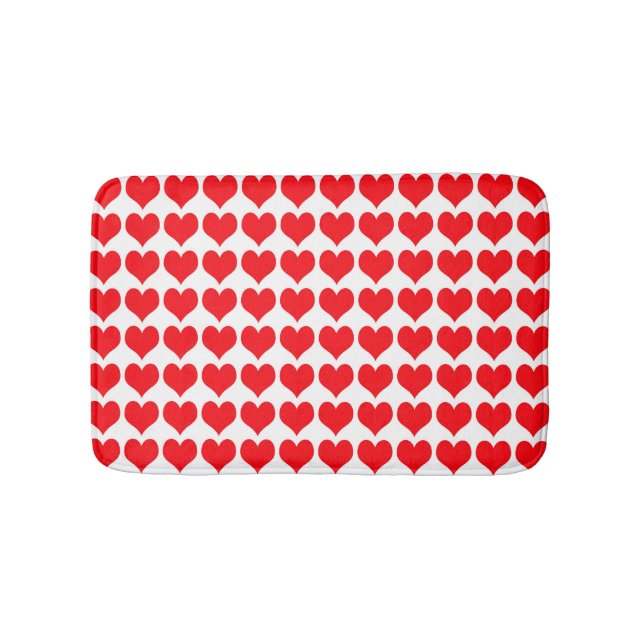 Red Hearts Badematte (Vorderseite)
