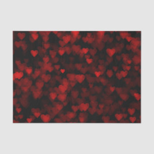 Red Hearts Blake Vision Dunkle schwarze romantisch Seidenpapier