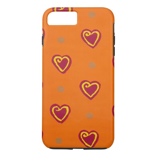 Red Hearts Case-Mate iPhone Hülle (Rückseite)