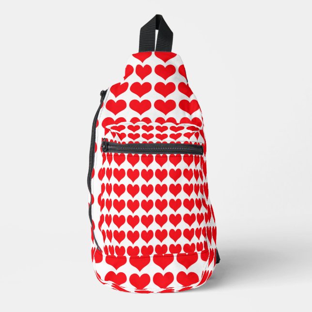 Red Hearts Crossbody Bag (Vorderseite)