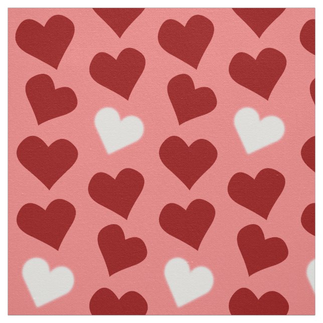 Red Hearts Fabric Red Liebe Valentine's Stoffe (Muster)