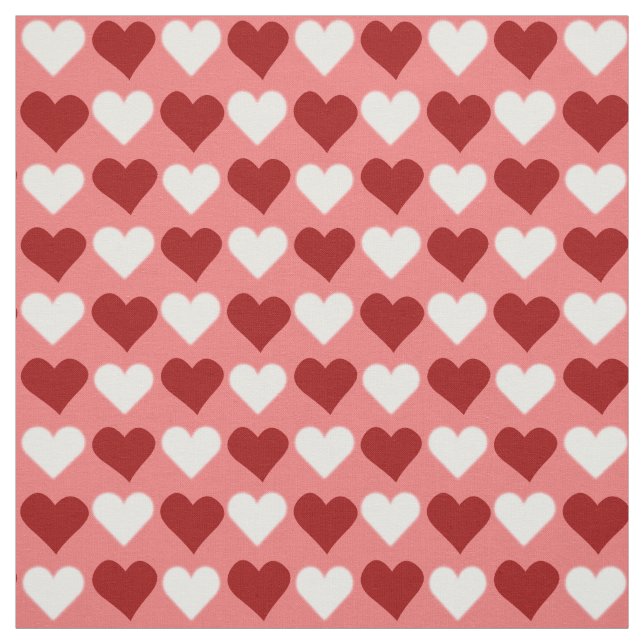 Red Hearts Fabric Red Liebe Valentine's Stoffe (Muster)