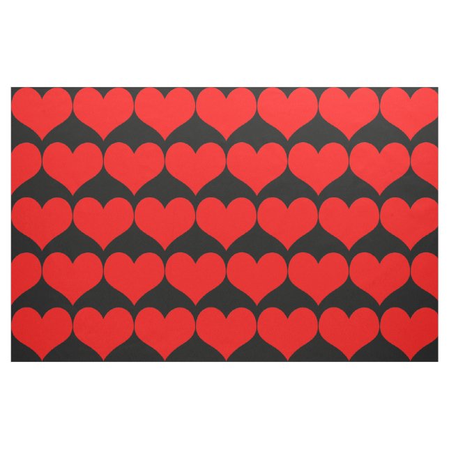 Red Hearts Fabric Stoff (Fat Quarter (45,7 x 55,9 cm))