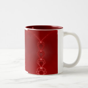 Red Hearts Fraktal Tasse