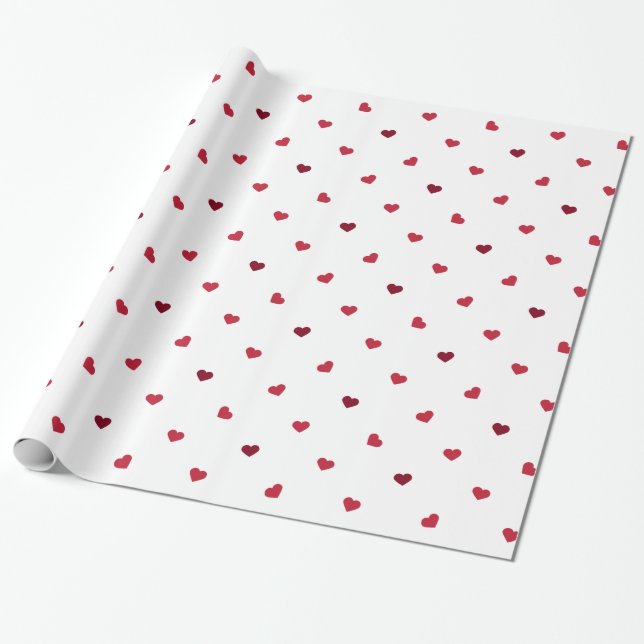 Red Hearts Geschenkpapier (Ungerollt)