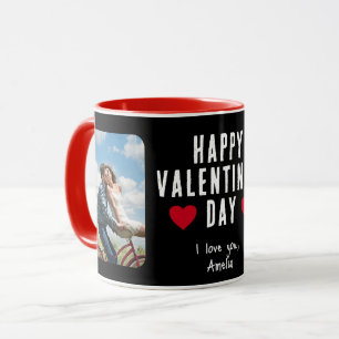 Red Hearts Happy Valentine's Day Boyfriend 2 Foto Tasse