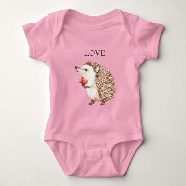 Red Hearts Igel Baby Strampler (Vorderseite)