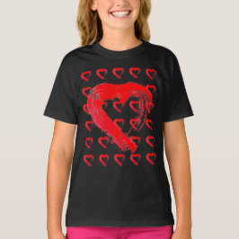 Red Hearts Kids T - Shirt