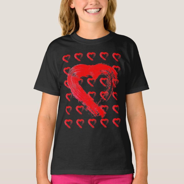 Red Hearts Kids T - Shirt (Vorderseite)