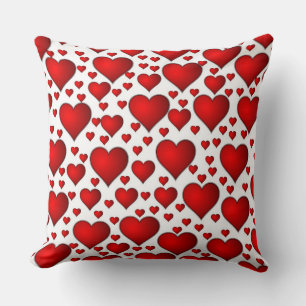 Red Hearts Kissen