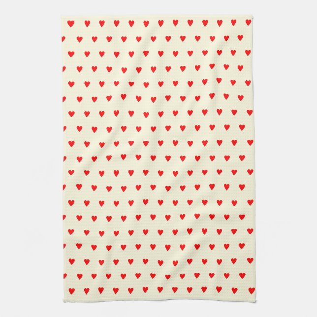 Red Hearts Küchentuch (Vertikal)