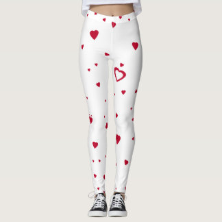 Red Hearts Leggings