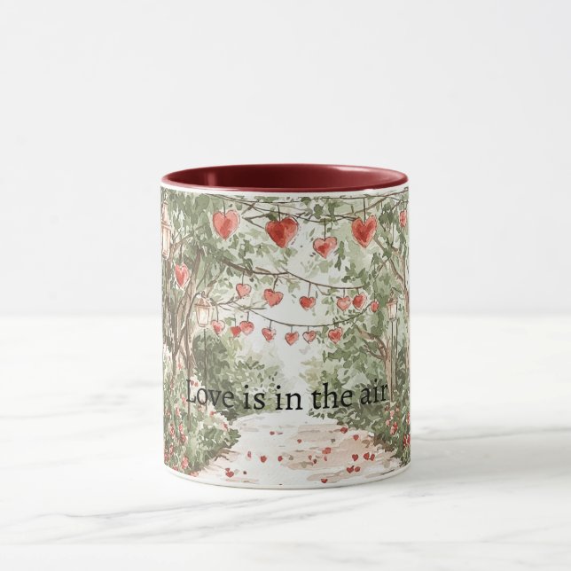 Red Hearts Love is in the air Tasse (Zentrum)