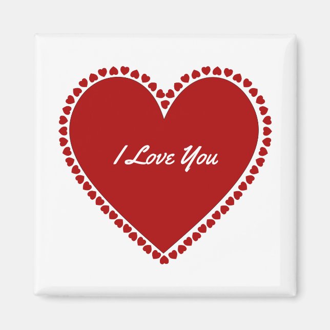 Red Hearts Magnet (Vorne)