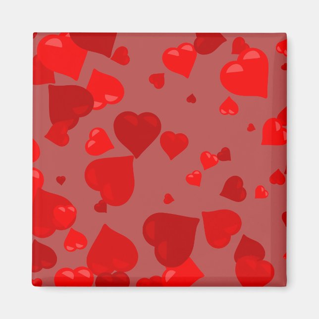 Red Hearts Magnet (Vorne)