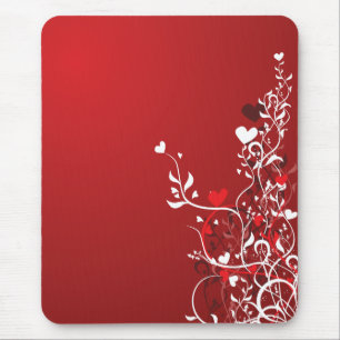 Red Hearts Mousepad