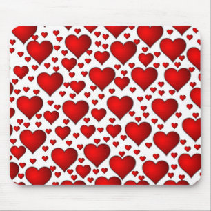 Red Hearts Mousepad