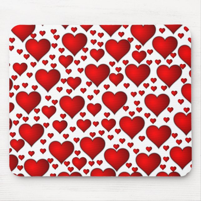 Red Hearts Mousepad (Vorne)