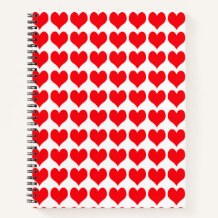 Red Hearts Notizbuch