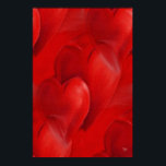 Red Hearts on Leinwand Poster<br><div class="desc">Dieser 24 x 36 Reprint von "Red Hearts on Leinwand" ist eine ausgezeichnete,  einzigartige Hochzeitsgeschenkidee. Fügen Sie einfach den Namen und das Hochzeitsdatum der Paare hinzu!</div>