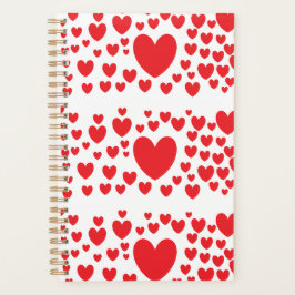 Red Hearts Planner  Planer