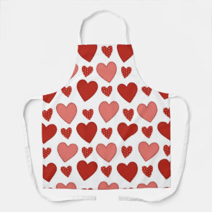 Red Hearts Schürze