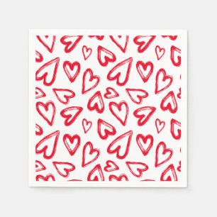 Red Hearts Serviette