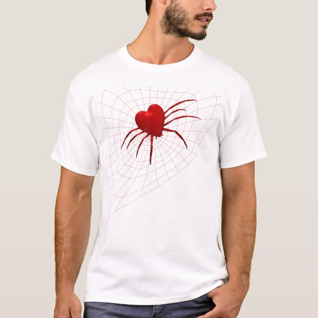 Red Hearts Spider T-Shirt (Vorderseite)