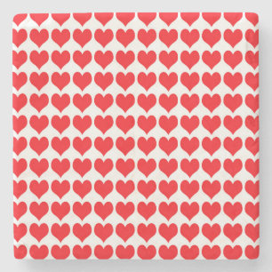 Red Hearts Steinuntersetzer