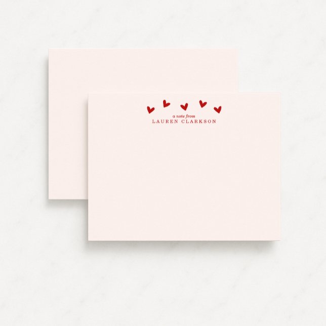 Red Hearts Valentine’s Day Note Card Einladung (Von Creator hochgeladen)