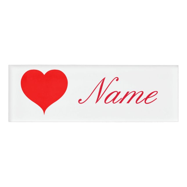 Red Hearts Valentine Thunder_Cove Namenschild (Vorderseite)