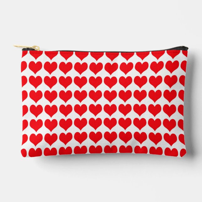 Red Hearts Zubehörtasche (Vorderseite)