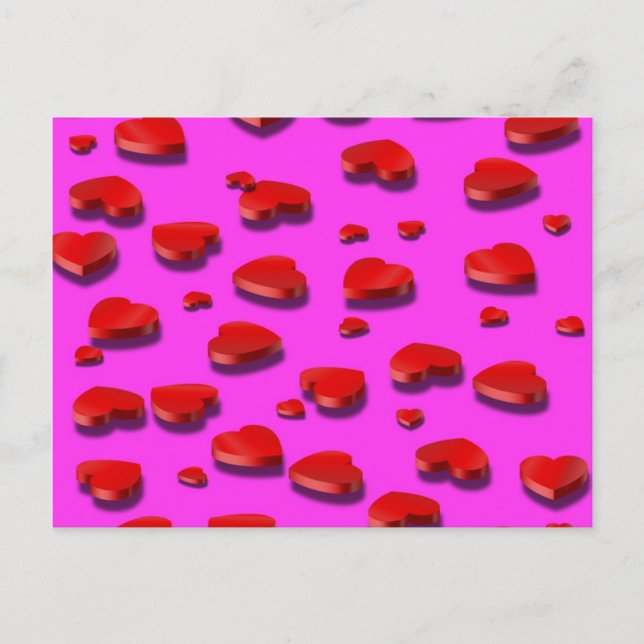Red Heats 3D Postkarte (Vorderseite)