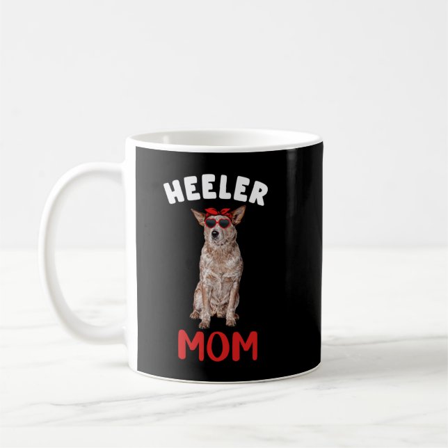 Red Heeler Mama Mama Australian Cattle Dog Lover O Kaffeetasse (Links)